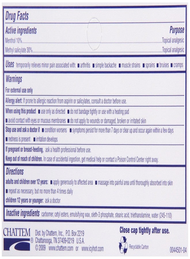 Icy Hot Pain Relieving Cream, Extra Strength, 1.25 Oz - Image 3